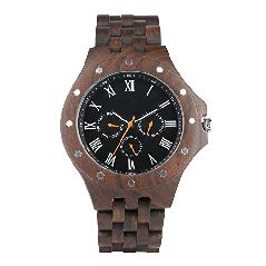 Business Casual Holz Armbanduhr für Herren, Ebenholz
und Edelstahl, kombiniert Holz Uhren für Jugendliche,
leichte Holzuhren für Jungen, dgsdrhs
