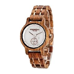 Woodstar TICUNA – Armbanduhr für Frauen Damen
weißen Zifferblatt Marmor Armband Holz und Edelstahl
Rosegold Holzuhren Kollektion Citizen Quarz 18-002