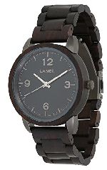 LAiMER Herren-Armbanduhr EDUARD Mod. 0086 aus Sandelholz
– Analoge Quarz-Uhr mit braunem Holzarmband