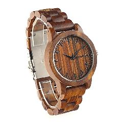 Bobo Bird M10 Herren-Armbanduhr aus Rosenholz mit Bambus-Holzbändern
in runder Box