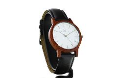 CWA Design Tofino Rosenholz-Uhr in Schwarz, Japanisches
Miyota Quarzwerk, Echtholz-Uhr mit Wechselarmband,
Armbanduhr mit Echtholz Ziffernblatt